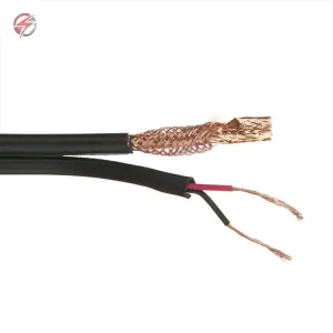 کابل کواکسیال rg59 ترکیبی،مغزی 07 مس،شیلد 96 رشته،برق 0.75 * 2،متراژ 305
